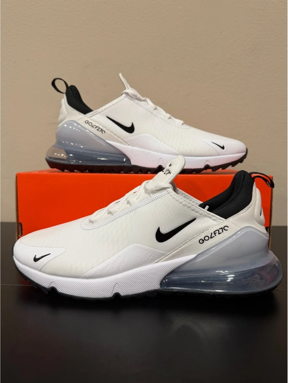 Size 10.5 - Nike Air Max 270 Golf “White Black”